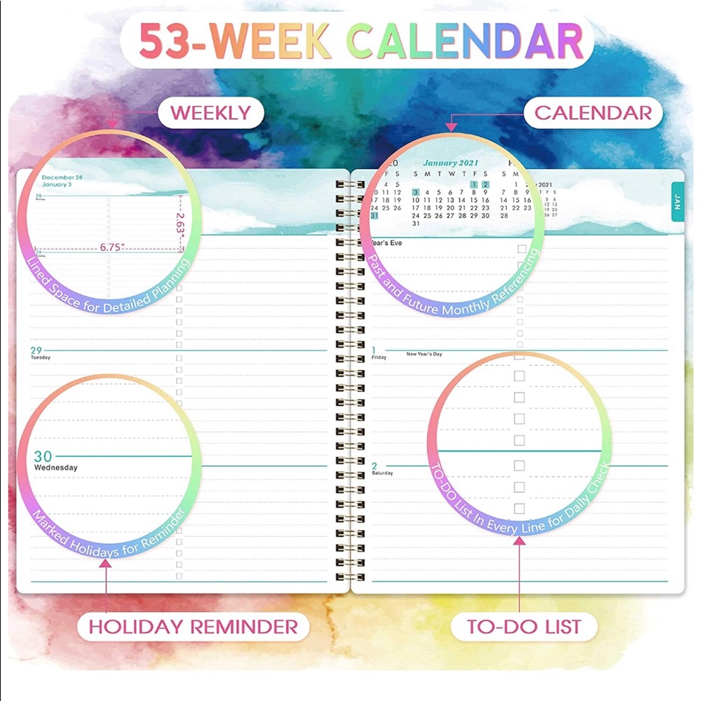 Beautiful 2021 planner - Picture 4 of 9